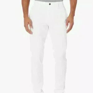 Goodthreads Men's Slim-Fit Washed Comfort Stretch Chino Pants, White, 36Wx36L